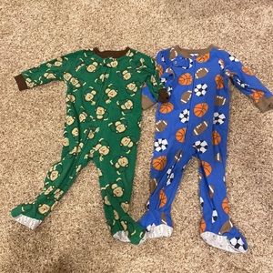2 12 month Carter’s fleece pajamas